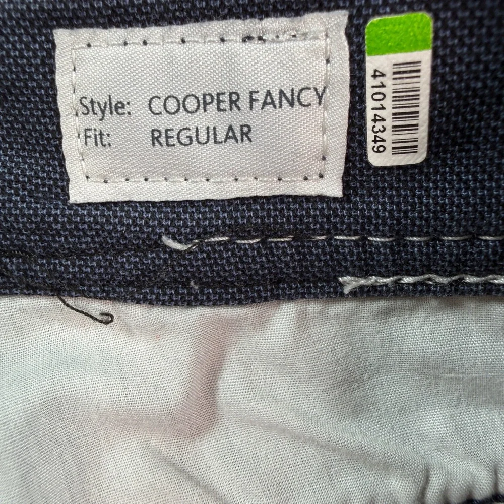 Brax Feel Good Cooper Fancy Regular Fit Navy Blue Pants Mens 38/34 82-1527/23